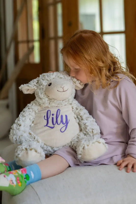 Personalized Plush Lamb Toy - Cream image 1