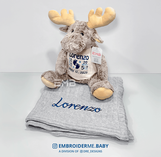 Personalized Plush Moose Buddy