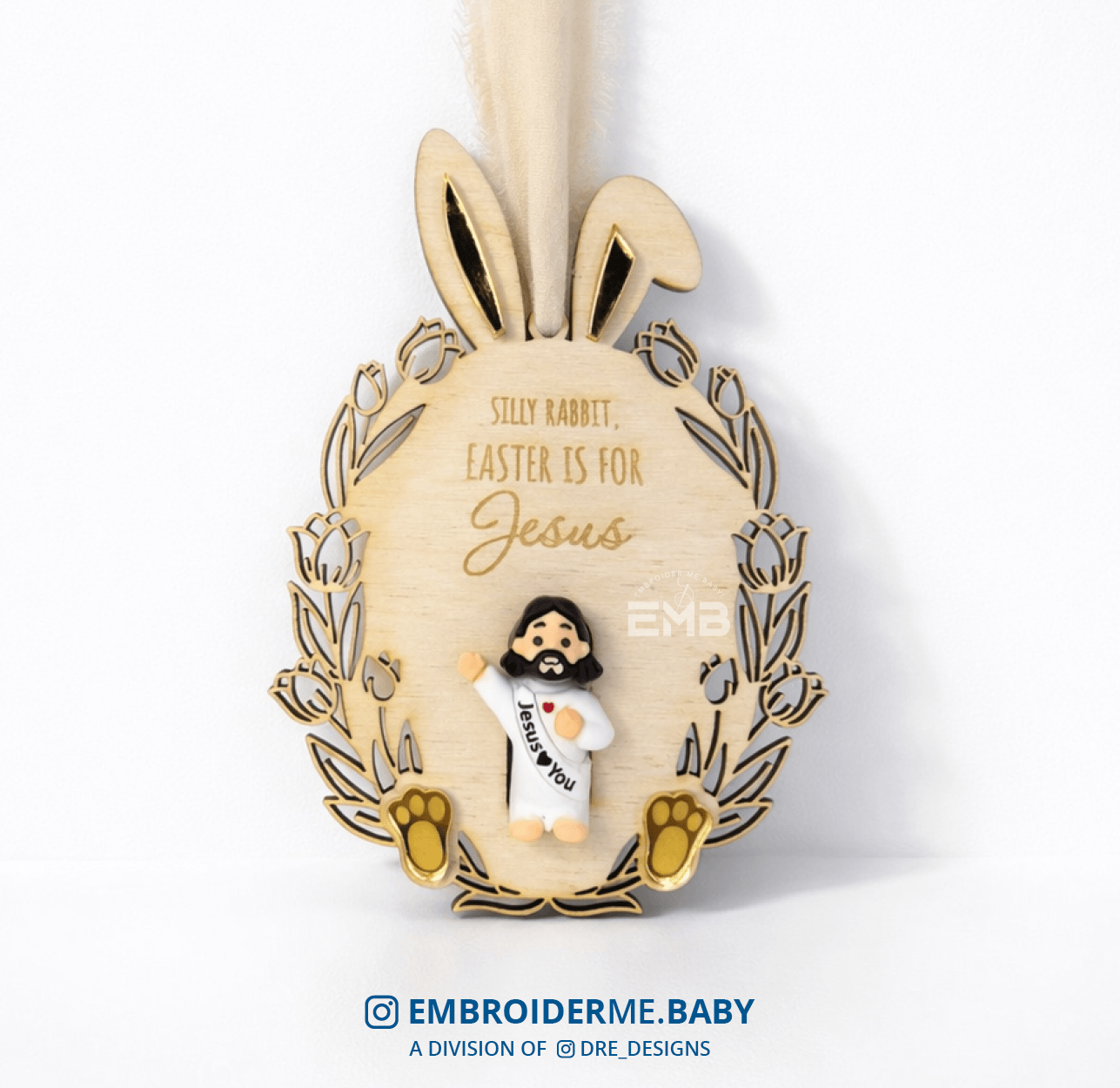 Silly Bunny, Easter is for Jesus Tag