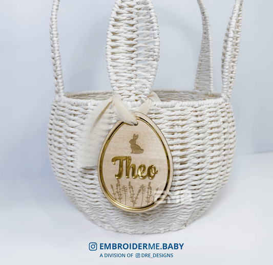 Personalized Heirloom Easter Basket Tag