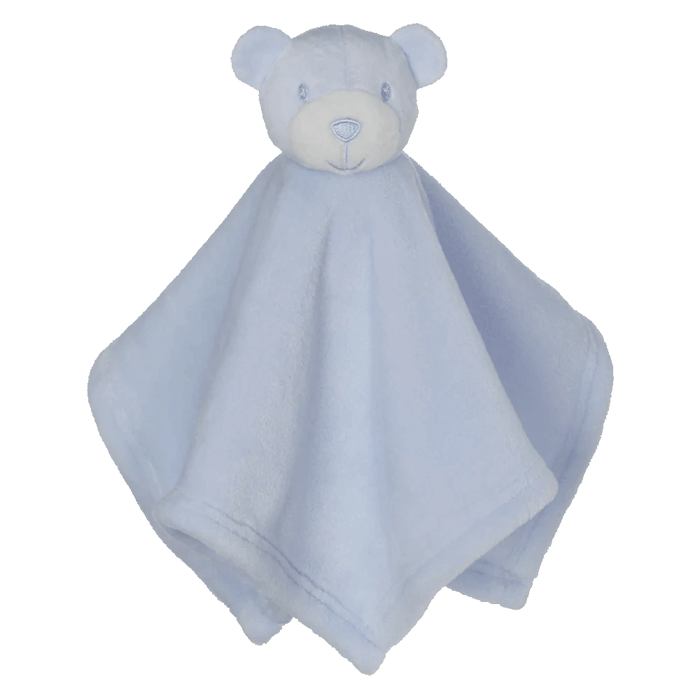 Embroidered Personalized Lovey - Blue Bear image 0