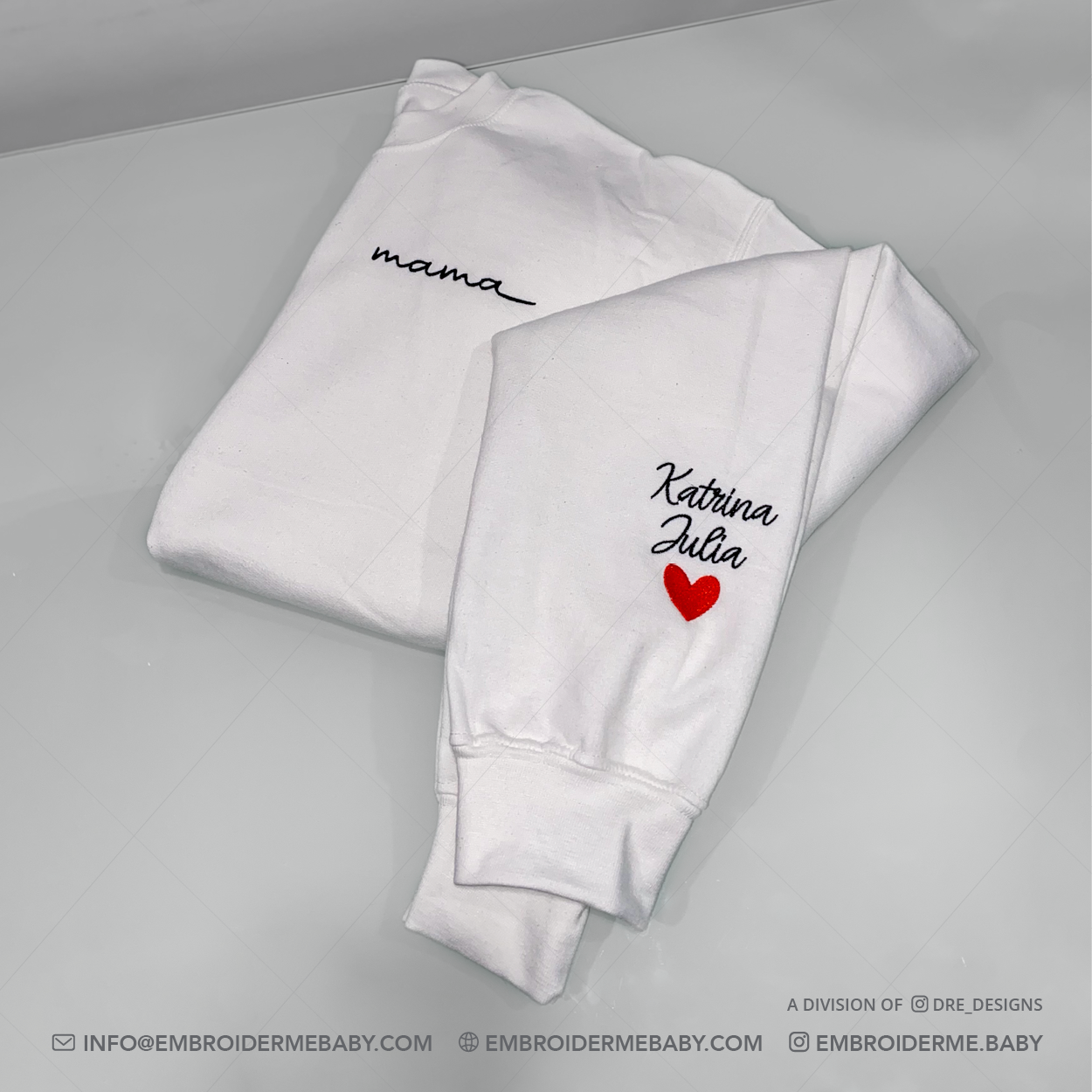 Custom Embroidered Mama Sweatshirt image 0