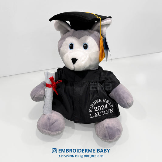 Personalized Husky Grad image 0