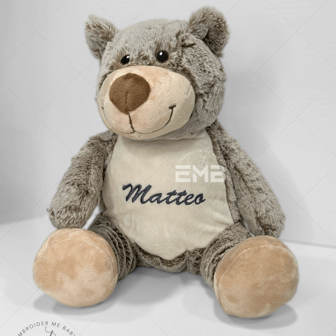 Personalized Plush Teddy Bear - Brown/Tan image 0