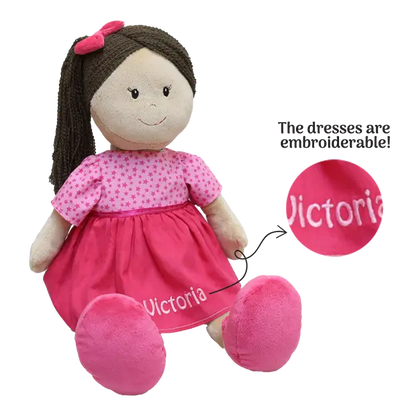 Personalized Plush Doll - Pink