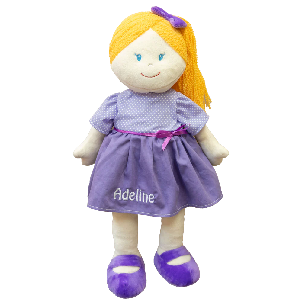 Personalized Plush Doll - Purple