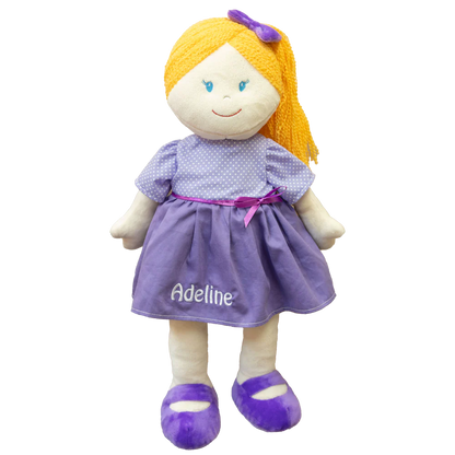 Personalized Plush Doll - Purple