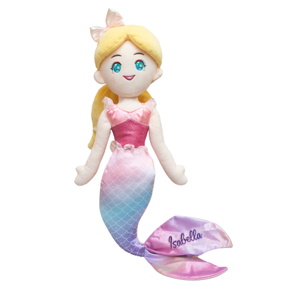 Personalized Mermaid Doll - Pink image 0