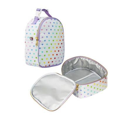 Personalized Pink Seersucker Gumdrop Lunch Box image 1