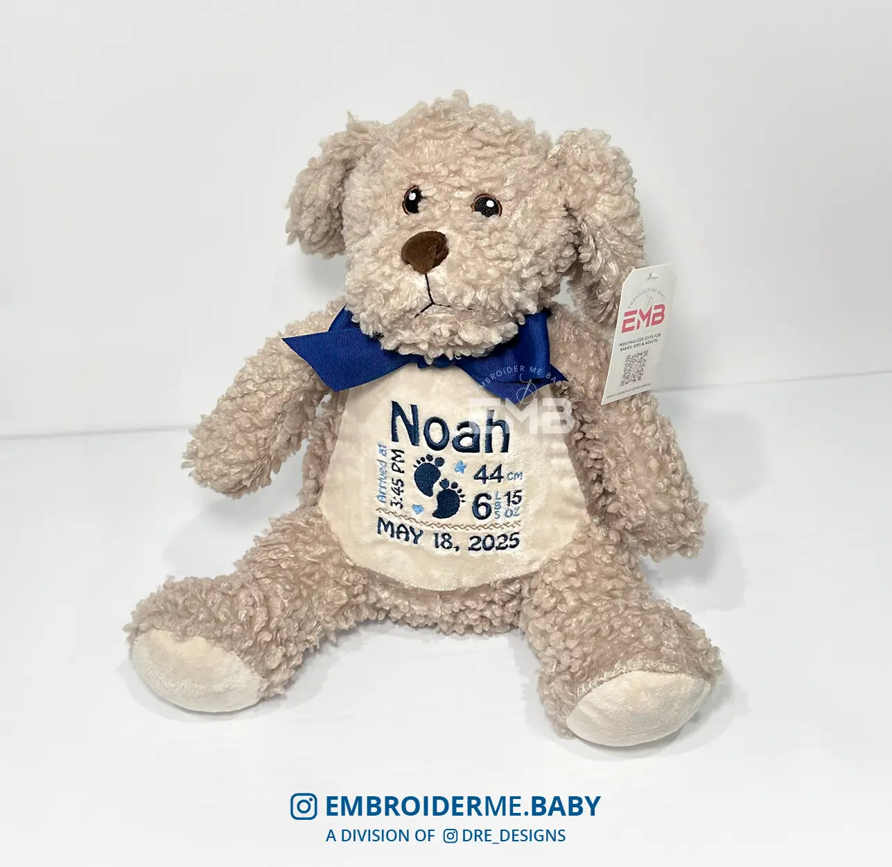 Personalized Plush Doggy Toy - Brown image 0