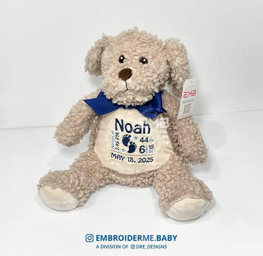 Personalized Plush Doggy Toy - Brown image 0