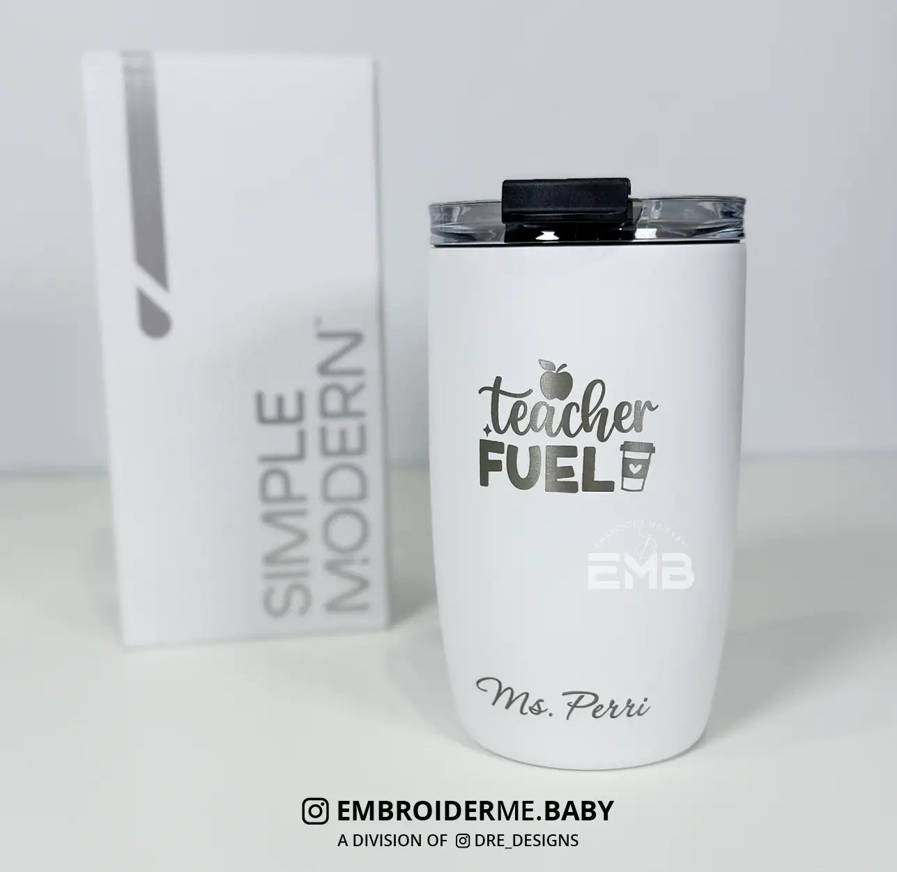 Personalized Teacher Tumbler - Laser Engraved image 0