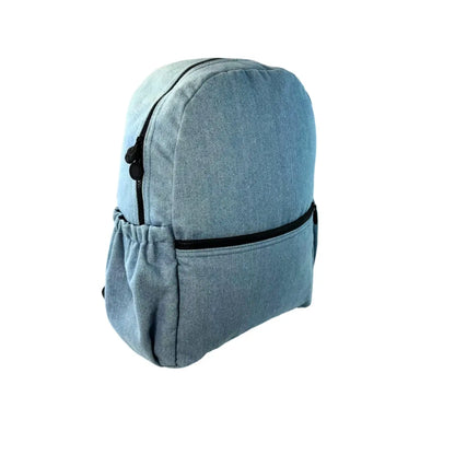 Personalized Billie Blue Jean Medium Kids Backpack w/ Pockets image 1