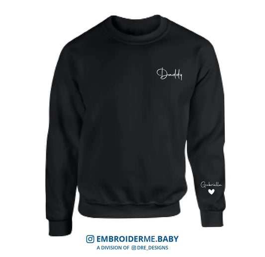 Custom Embroidered Daddy Sweatshirt image 0