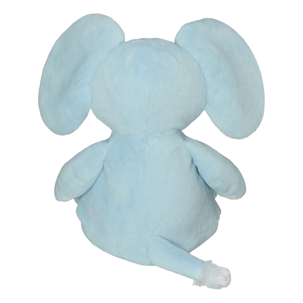 Personalized Stuffed Elephant with Birth Stats - Baby Blue image 1