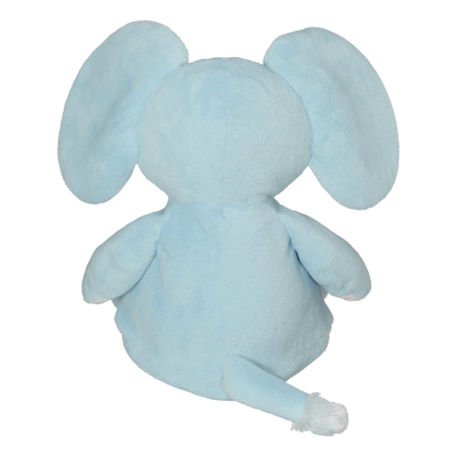 Personalized Stuffed Elephant with Birth Stats - Baby Blue image 1