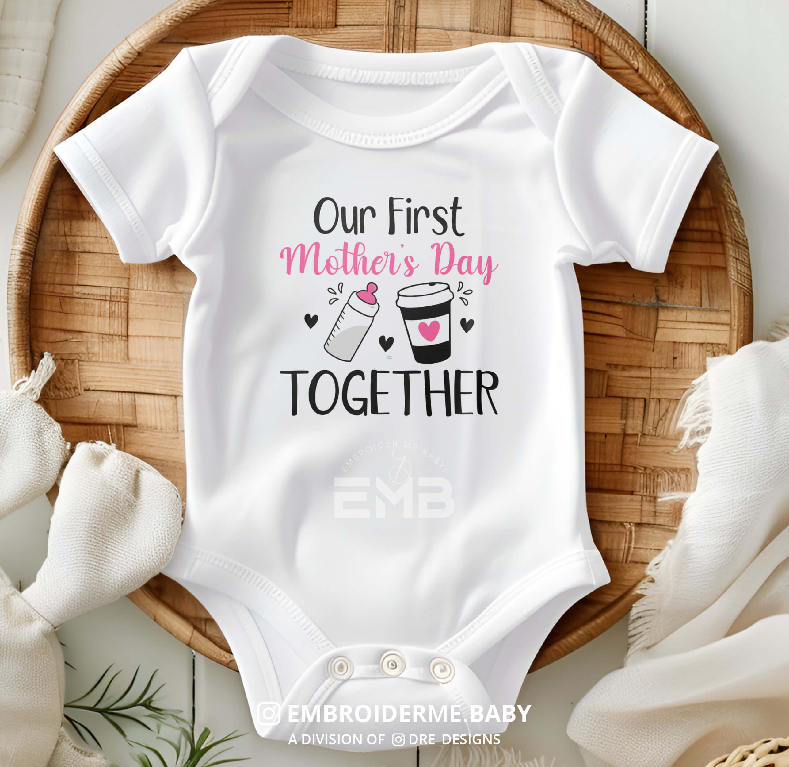 Our First Mother's Day Onesie - Printed image 0