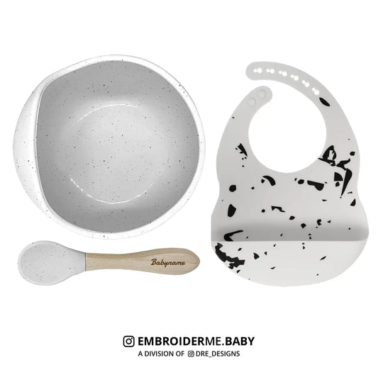 Personalized Baby Feeding Set - White image 0