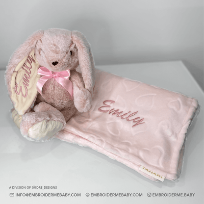 Pink Personalized Long Ear Bunny image 2