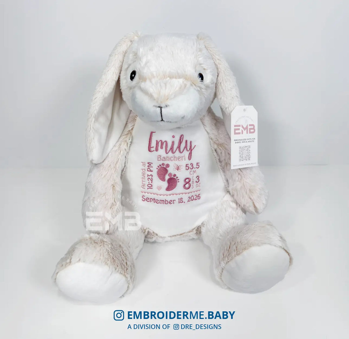 Personalized Plush Bella Bunny