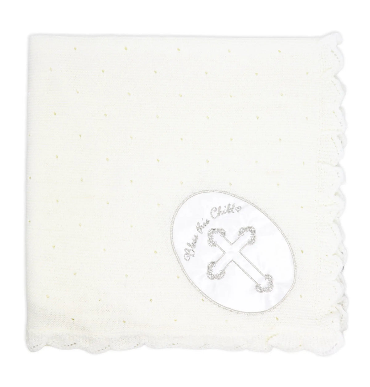 Bless This Child Baptism Blanket in Gift Box