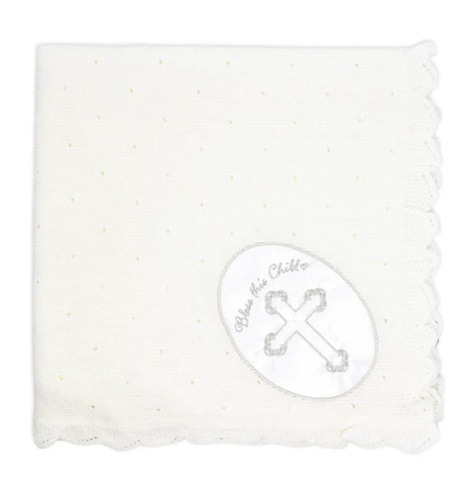 Bless This Child Baptism Blanket in Gift Box