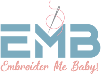 Blue and pink EMB logo