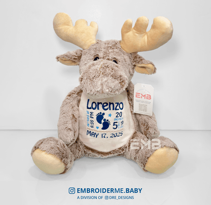 Personalized Plush Moose Buddy