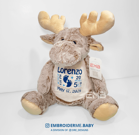 Personalized Plush Moose Buddy