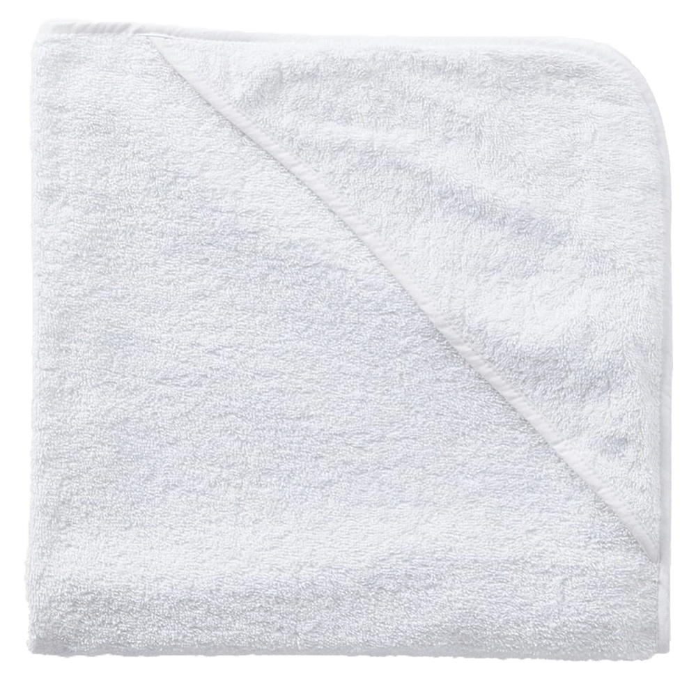 Personalized Hooded Baby Towel - White