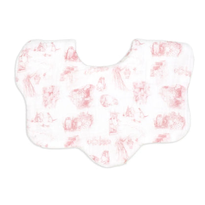 Pooh & Friends Pink Toile Bib & Headband Set