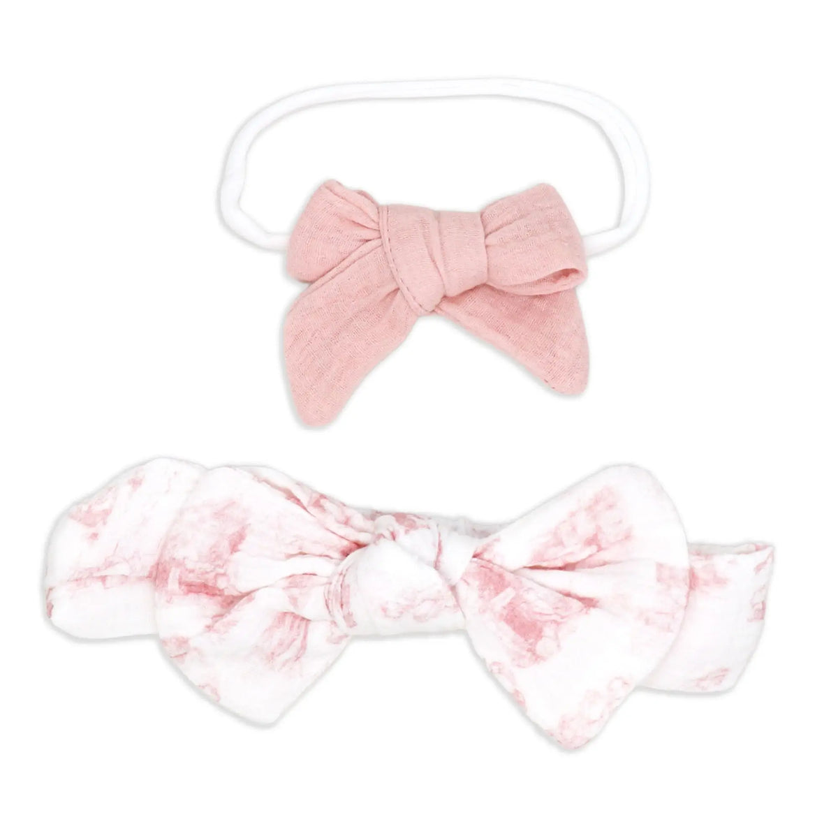 Pooh & Friends Pink Toile Bib & Headband Set