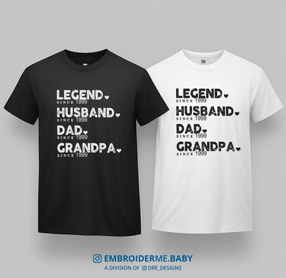 Grandpa Est T-Shirt - Printed image 0