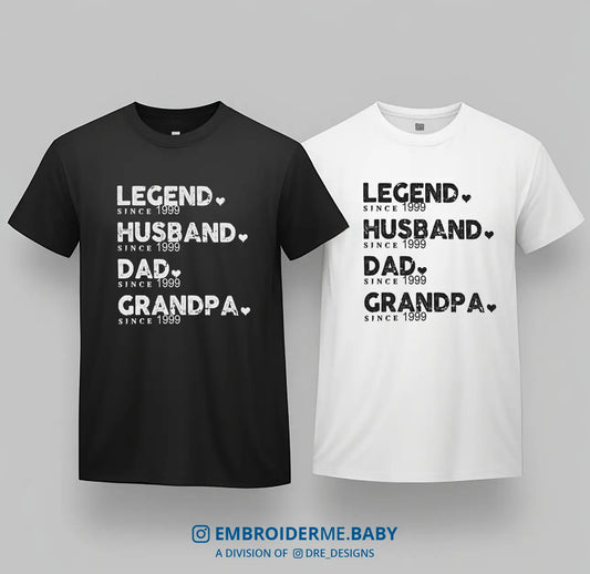 Grandpa Est T-Shirt - Printed image 0