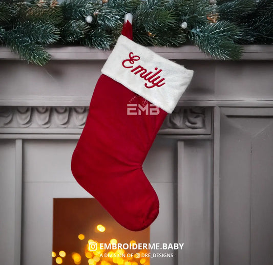 Personalized Embroidered Christmas Stocking image 0