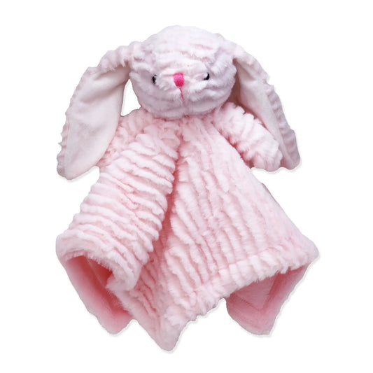 Personalized Embroidered Lovey - Pink Bunny image 0