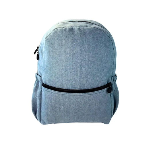 Personalized Billie Blue Jean Medium Kids Backpack w/ Pockets image 0