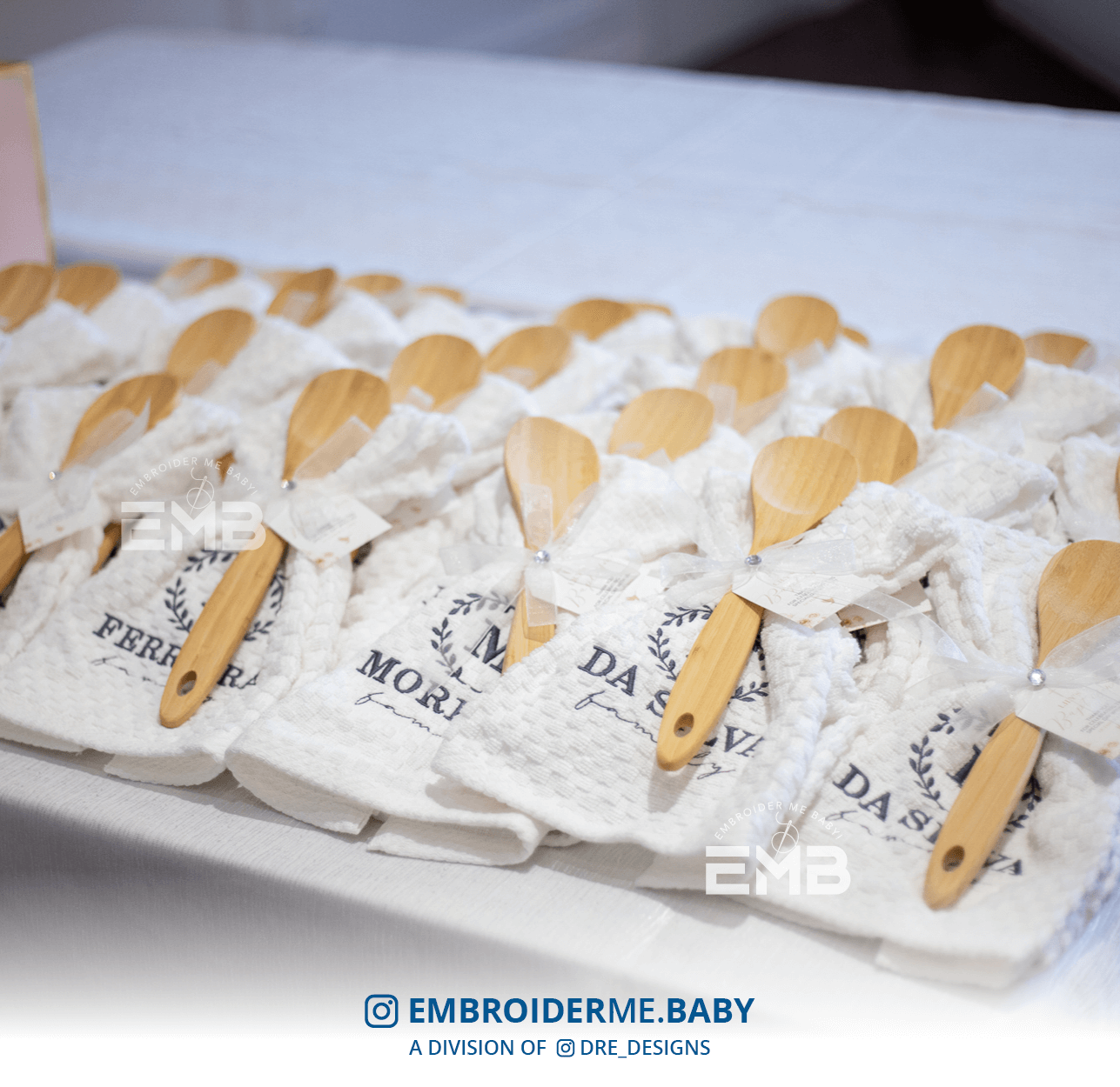 Personalized Embroidered Tea Towel image 2