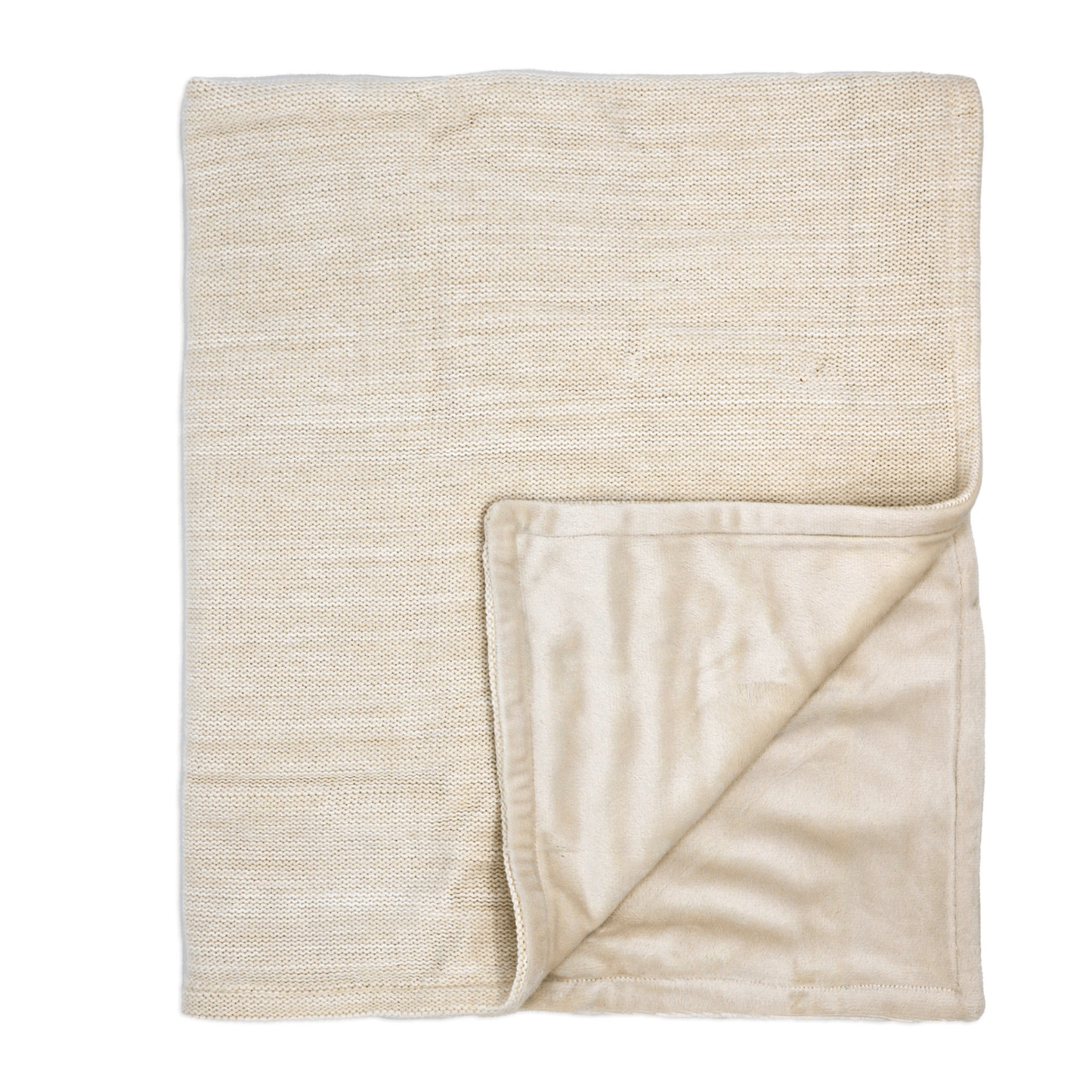 Personalized Mink Baby Blanket - Oatmeal Heather image 0